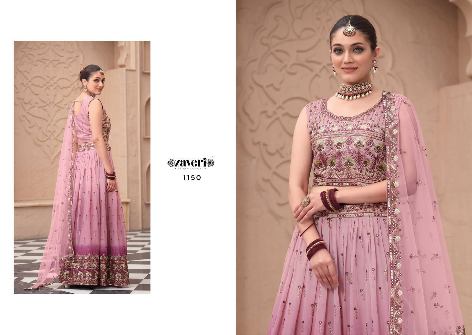 Zaveri Rasham Designer Party Wear Lehenga Choli Catalog
